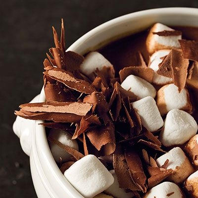 Chocolate-Espresso Soup ກັບ Marshmallows