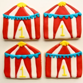 Circus Tent Brownies