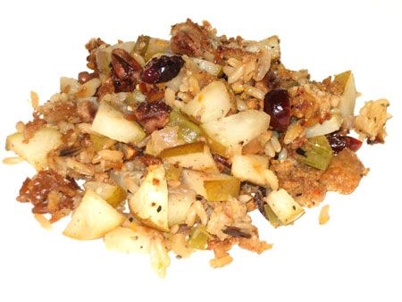 Mga Cranberry-Pear Wild-Rice Stuffing