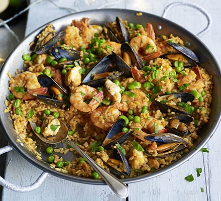 Paella seafood