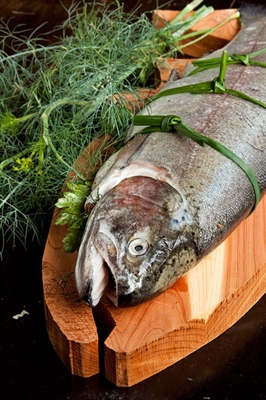 Herb-Stuffed Ground Trout