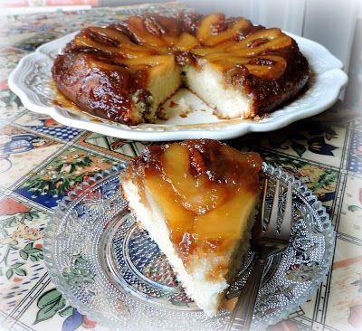 Pear-Maple Upside-Down Cake