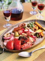 Povrće roštilj sa balzamično-crvenom vinskom glazurom