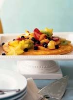 Puffed Pancake ma Cardamom-Fruit Salad