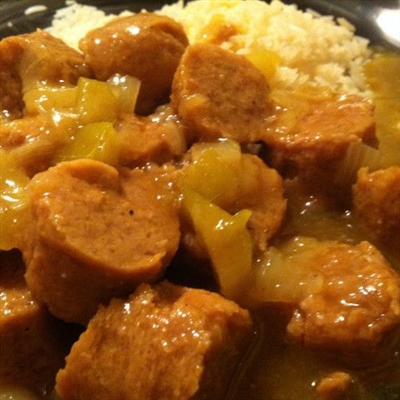 Kuku-ndi-Apple Soseji Curry
