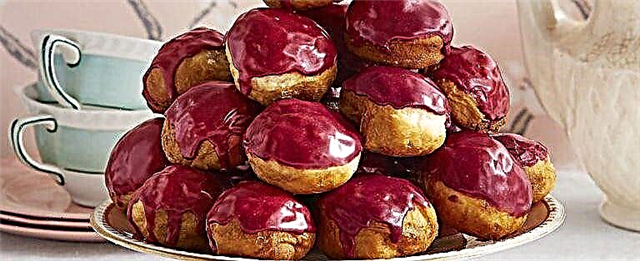 Rooibos-Blueberry-Glazed Donut Qhov