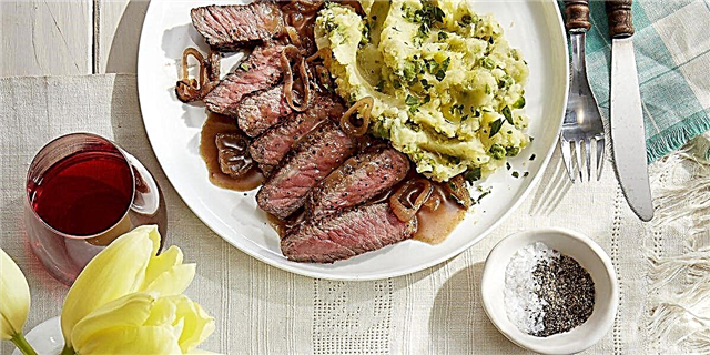 Stip Steak With Lemon Pothed