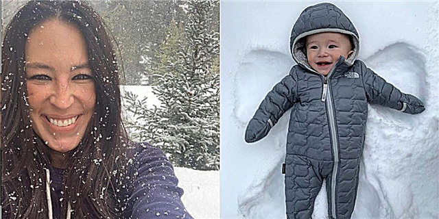 Si Joanna Gaines Bundled Up 7-Buwan-Old Crew sa Itaas na Rated Baby Snowsuit na Maaari Mong Bilhin