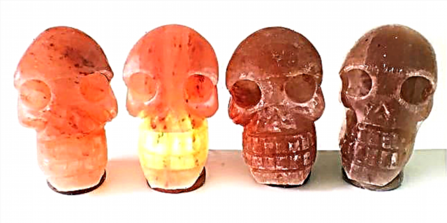 Esas lámpadas de sal do Himalaia obsesionadas con todos entran en forma de cráneo
