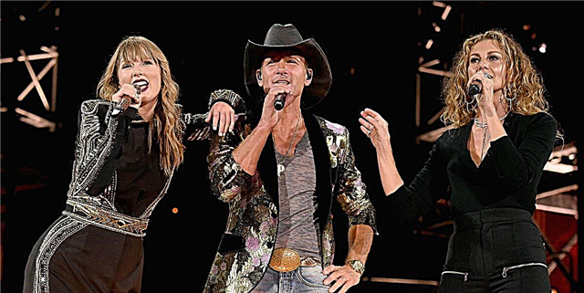 Tim McGraw û Faith Hill Li Salona konserê ya Taylor Swift derketin û her kesê Freaked Out