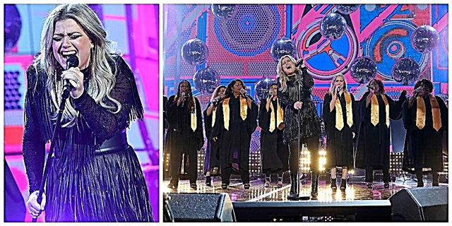 Kelly Clarkson- ն իր առաջին անգամ CMT մրցանակաբաշխության ներկայացման մեջ բերեց տունը ներքև