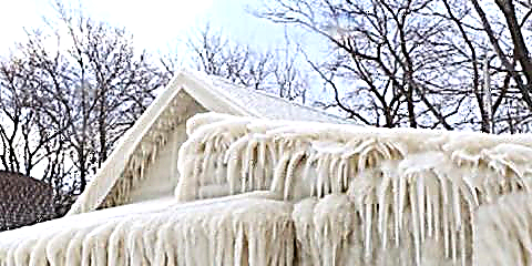 Оваа куќа на брегот на езерото Онтарио е замрзната