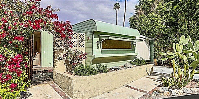 Энэхүү гайхамшигтай Retro Palm Springs Trailer Home нь ердөө 55,000 доллараар танайх болно