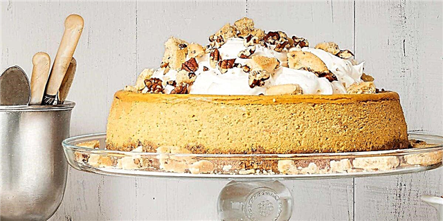 Pumpkin Cheesecake na may Cookie Crust