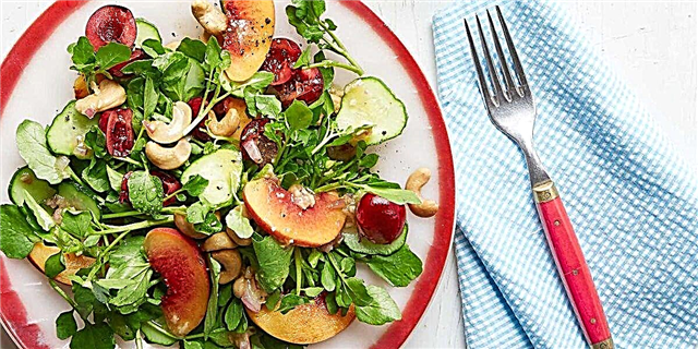 Gingery Watercress-and-Cherry salad
