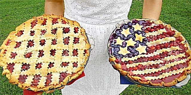 American Flag Cherry Pie