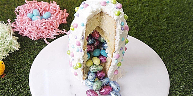 اس کینڈی سے بھرے تعجب کا کیک نسخہ ہمیں ایسٹر کے لئے بہت پرجوش ہے