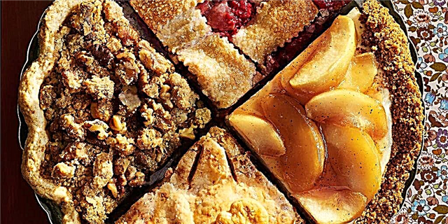 Ingeran ƙaramin Apple-Walnut Crumble Pie