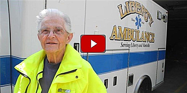 Eyang-Mbah kakung umur 87 taun iki yaiku EMT Sukarelawan Oldest Maine