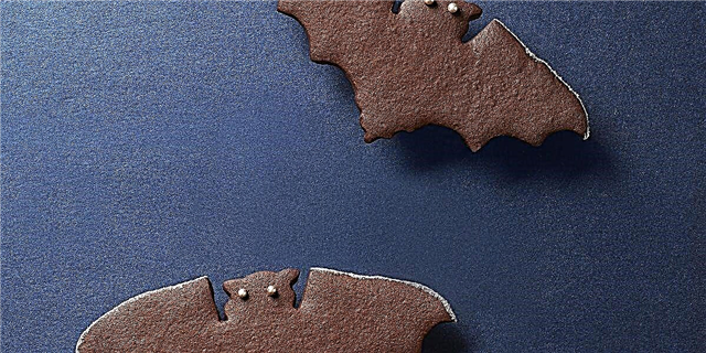 Galletas especiadas de morcego de chocolate