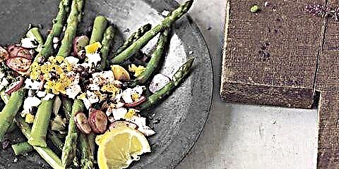 ʻO Asparagus Mimosa me Capers, Radishes, a me Chives