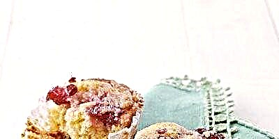 Muffins de millo cranberry-Streusel