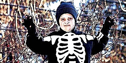 Skeleton Halloween kostyumi