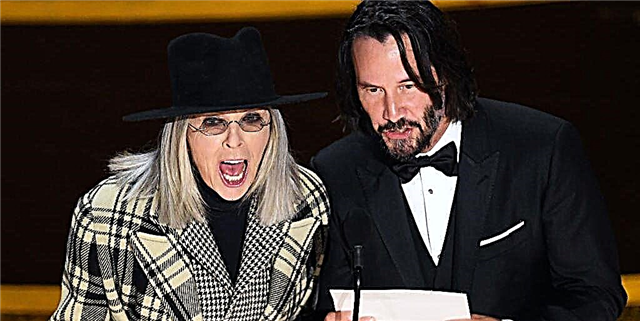 Diane Keaton het 'n bisarre en ongelooflike voorkoms op die Oscars van 2020 gemaak