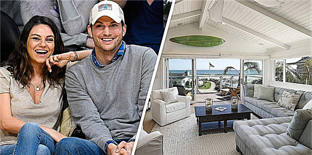 Mila Kunis ati Ashton Kutcher Na $ 10 Milionu Lori Pipe Ile California Beach Pipe