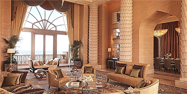Vakansie Soos Kim Kardashian West in hierdie Dubai-suite van $ 30.000 per nag