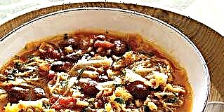 Heirloom Bean a Farro Suppe mat Savoy Kabes Rezept
