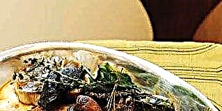 Kërpudha të pjekura të Porcini dhe Lakër Brukseli me recetë nga Anson Mills Grits
