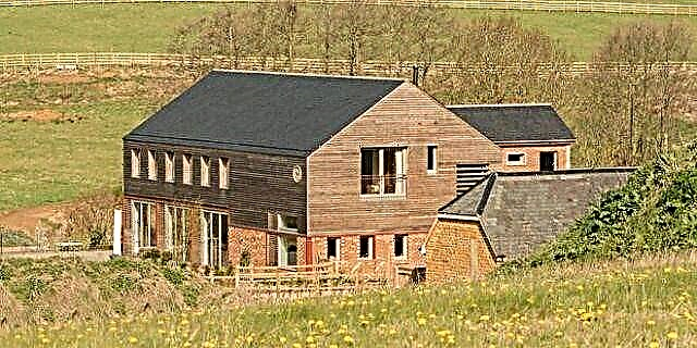Ova moderna seoska kuća koristi se za stado krava
