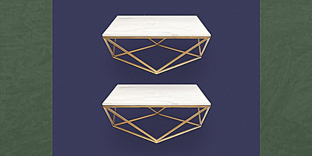 Kjo tryezë kafeje me mermer ari do të shkëlqejë dhomën tuaj të jetesës