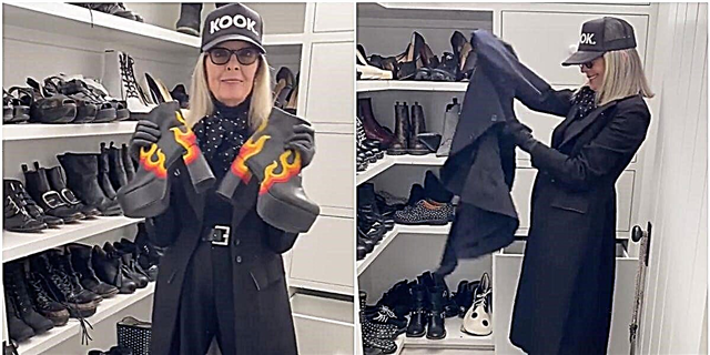 Ver a Diane Keaton Limpar o seu armario neste video de Instagram