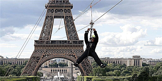 Mutha Tsopano Zipline Off of Eiffel tower Kuchokera 377 Mapazi Mlengalenga