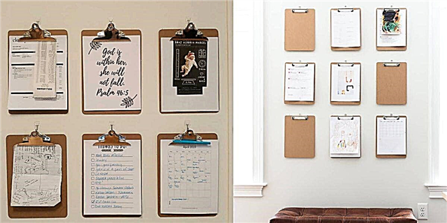 Muret DIY Clipboard janë mënyra e modës për të shfaqur artin dhe për të mbajtur letrat e organizuar