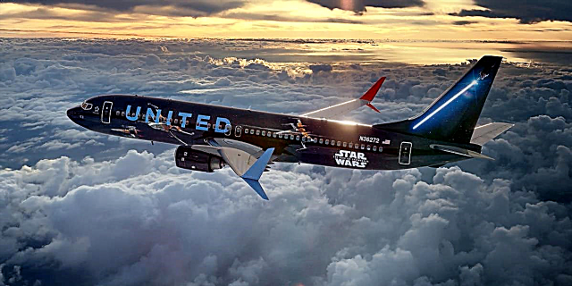 United Airlines vinnur með Star Wars að því að ráðast í útbreiddan flugvél