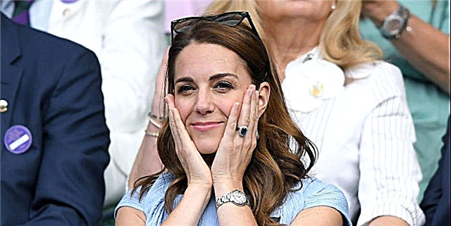 Kate Middleton-ek ustez aurpegi olio hori mantentzen du gau-mahaian, eta salgai dago