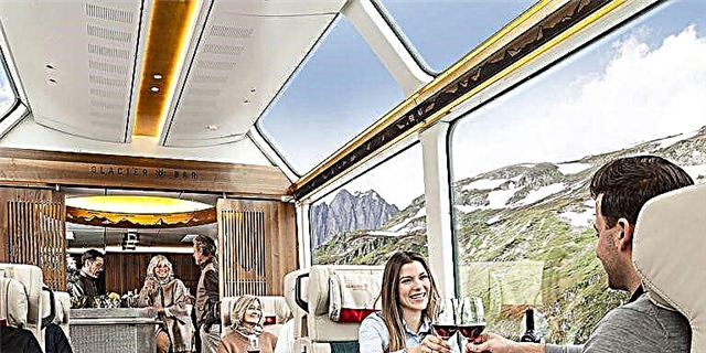 Поезд через швейцарские Альпы - вершина роскоши