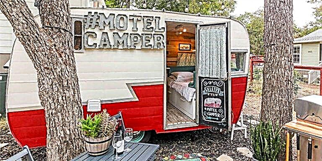 Dan Retro, Rustic Camper Jista 'Jkun Il-Motel Cutest fi Texas