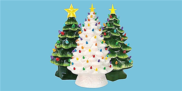 Целта има убави керамички новогодишни елки за вашиот декор