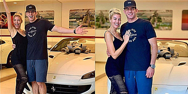 Tarek El Moussa acaba de mercar á súa moza, Heather Rae Young, un Ferrari polo seu aniversario