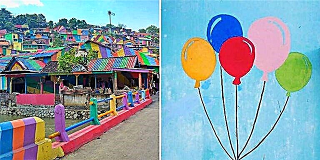 Ky fshat me ylber me ngjyra në Indonezi është një ëndërr e Instagramerit