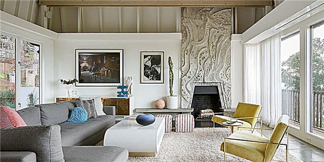 Një shtëpi e rehatshme e Berkelit me një fireplace të vërtetë të pabesueshme të betonit