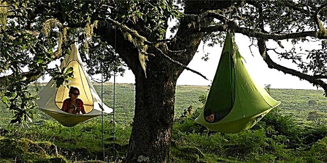 Hierdie hangende tent maak kampeerders meer lekker