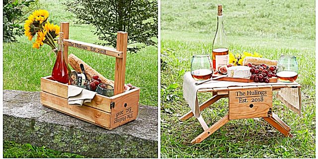 Овој вински чиз што се преобразува во преносна пикник маса е лето што мора да го имате